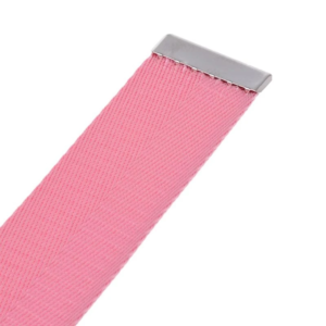 r1we double ring buckle waist belt candy color canvas color for men and women