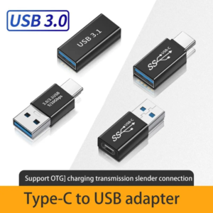 laptop male to female data cable connector usb 3.1 otg adapter type c to usb 3.0 converter