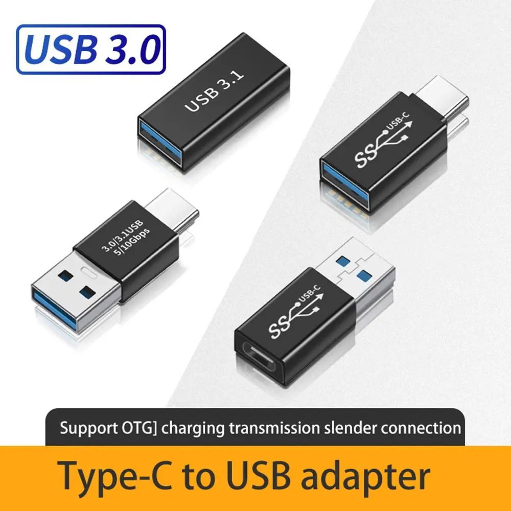 laptop male to female data cable connector usb 3.1 otg adapter type c to usb 3.0 converter