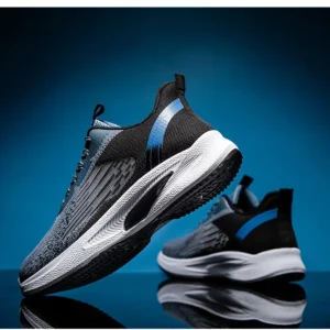 new men's sneakers summer men's shoes breathable lace up lightweight running shoes