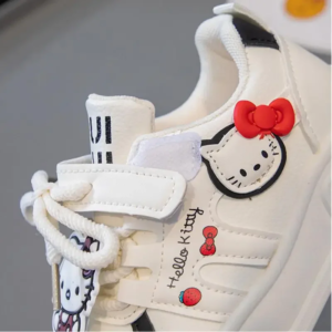 hello kitty girls kawaii sneakers anime spring autumn new cartoon soft bottom shoes casual dirty running white shoes comfortable