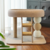 small cat tree tower with top perch bed condo for indoor cats multifunctional kitten scratcher cat furniture protector