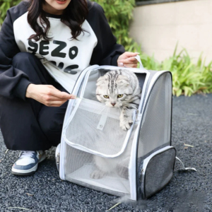 pet cat carrier bag outdoor travel backpack for cats small dogs breathable cat carrying bag suitable for cats within 6kg