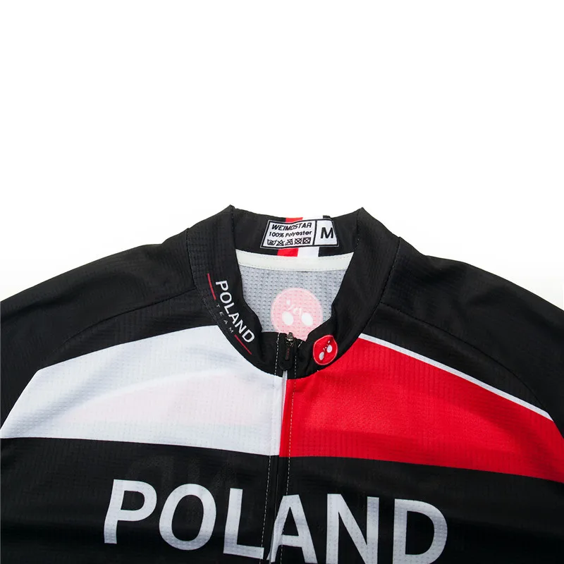 poland cycling jersey men long sleeve autumn bike shirt for cycling clothing tops anti uv road biking jersey road bicycle jacket