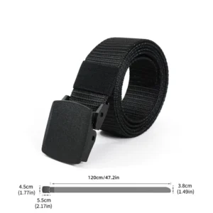 men's belt outdoor casual canvas metal free training nylon tactical belt with pants jeans belt sports belts for men women