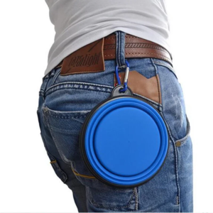 dogs feed supplies folding pets accessories silicone bowl portable puppy water container with carabiner folding cats bowl travel