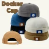 retro outdoor unisex sailor docker cap landlord hat corduroy adjustable dome melon cap streetwear hip hop beanie landlord hats