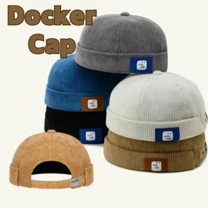 retro outdoor unisex sailor docker cap landlord hat corduroy adjustable dome melon cap streetwear hip hop beanie landlord hats