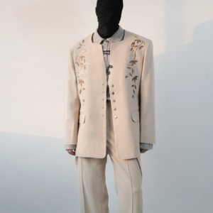 men's 2025 winter new light luxury high end tailored coats embroidered suit jackets long sleeve stylish men's fashion blazers