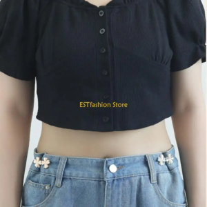 y5gc shamrock brooches pin dress clip women waist tighten buckle clothing accessory