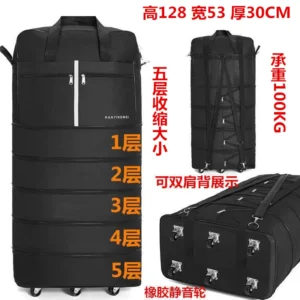air checked bag luggage travel universal wheel foldable moving storage oxford waterproof packing cubes