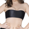 women top tube strapless bandeau underwear oily gloss sexy bra tight lingerie brand new crop top elastic stretch bra