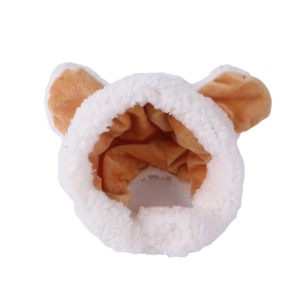 cute bear shaped hat for cat christmas protective pet dogs cosplay head wear york solid color winter kitten costume accessories