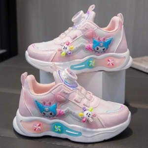 hello kitty kuromi children sanrio mesh sneakers kawaii cartoon spring and autumn new anime running shoes soft sole daddy shoes