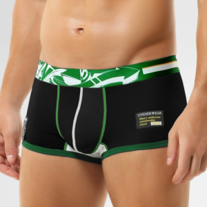 men's underwear, men's trendy printed comfortable four corner pants, summer thin flat corner pants, men's youth sports shorts, s