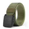 120cm army green belt outdoor canvas belt metal free training nylon tactical belt with belt loop sports belts for men women