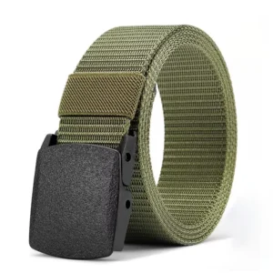 120cm army green belt outdoor canvas belt metal free training nylon tactical belt with belt loop sports belts for men women