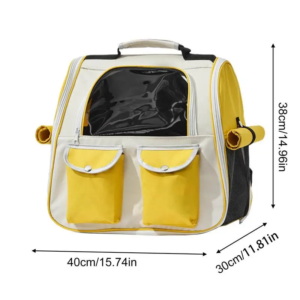 pet backpack breathable pet cat dog bag carrier backpack multi pocket small medium pets traveling hikingcomfortable durable