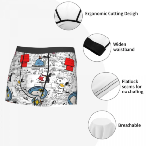 custom cute cartoon s snoopys boxer shorts for homme 3d printed underwear panties briefs soft underpants