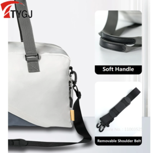 ttygj women men golf handbag large capacity independent shoe area sports bags lightweight golf crossbody backpack