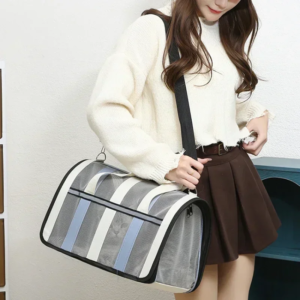 s/m/l pets go out breathable cats pet dogs in travelling carrying bag portable foldable small to medium dog cage mesh handbag