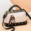 new woman shoulder bag large capacity handbag for women crossbody bag lychee pattern portable bucket bag ladies messenger bags