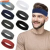 striped elastic yoga headband women sports headband men fitness running sweatband hairband headwear headscarf yoga accessories