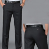 black men's business pants spring autumn fashion casual long pants suit pants shirt pocket business groom suit formal trousers