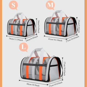 s/m/l pets go out breathable cats pet dogs in travelling carrying bag portable foldable small to medium dog cage mesh handbag