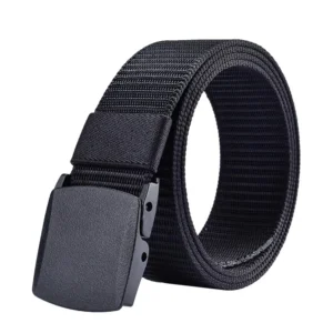 nylon waist belt for men adjustable square buckle lightweight outdoor sports men waist belt 125cm