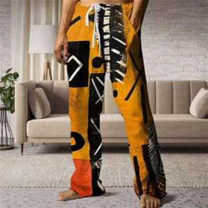 2025 new trend men's casual trousers everyday versatile casual pants outdoor fashion street drawstring straight leg pants