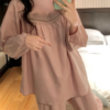 pajama sets women's spring autumn long sleeved pants korean edition cute lace french home furnishing two piece set large pyjams