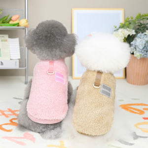 soft coral fleece pet clothes warm dog vest coat cute puppy sweater cat apparel for chihuahua yorkie terrier shih tzu pet outfit