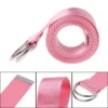 r1we double ring buckle waist belt candy color canvas color for men and women