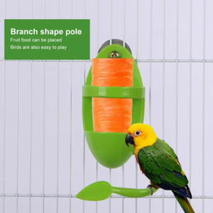 parrot hanging cage with stand, fruit and vegetable container, feeding cup, holding fruits and vegetables, pet accessories