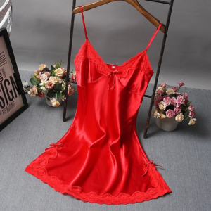 women satin soft nightdress sexy lace lingerie sleepwear ladies wrap night dress robe luxury pajamas dresses nightgown sleepwear