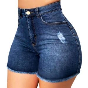 shorts women jeans hole short pants high waist skinny ripped straight denims washed vintage streetwear summer 2025 distressed