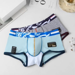 men's underwear, men's trendy printed comfortable four corner pants, summer thin flat corner pants, men's youth sports shorts, s