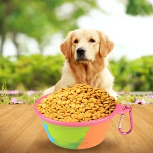 dog bowl silicone pet dog feeder bowls travel dogs cats supplies feeding food water container folding pet accessories