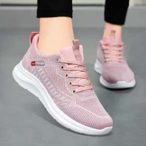 women's shoes mesh breathable comfortable sneakers soft sole lightweight fashion casual shoes mesh women's shoes