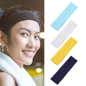 1pc hair accessories yoga headwear fitness yoga hair bands solid color sports headbands elastic