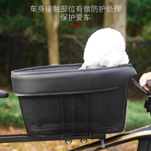 bicycle pet basket mountain bike shopping basket road bike with dog cat with bag pet products