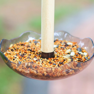 1 pc bird cage feeding cups top hanging parrot feeder round flower shaped bird feeder bowl for pet birds parrot cage accessories