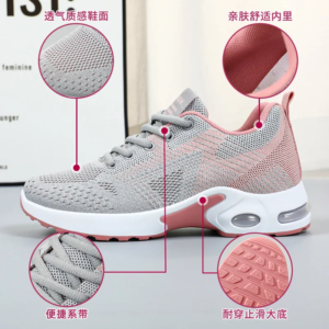 women's running shoes large size 2025 spring new casual breathable lace up air cushion sports sneakers
