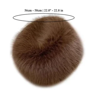 faux fox fur bucket hat for women women's winter snow ski cap thicken cold panama cap windproof russian hat bonnet bomber hat