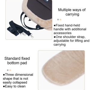 winter warm plush pet carrying bag small dog cat 10kg load bearing travel portable cat dog car passenger seat safety bag 애완동물 가방