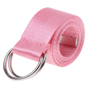 r1we double ring buckle waist belt candy color canvas color for men and women