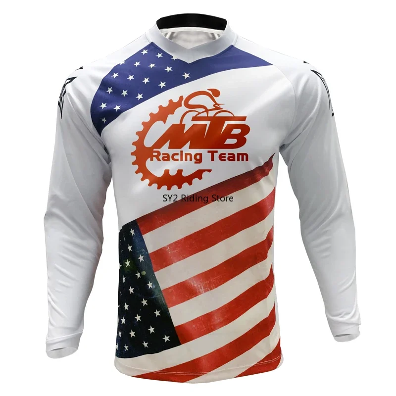 men's mtb motocross jersey motorcycle mountain bike moto wear bmx dh t shirt clothing maillot ciclismo downhill clothing