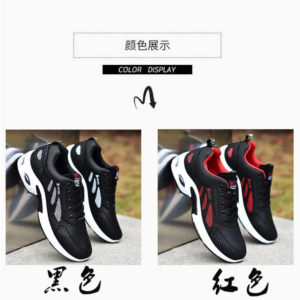 fashion air cushion men's running shoes large size 38 47 sneakers breathable outdoor sports leather shoes non slip male sneakers
