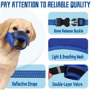 new dog mask adjustable mouth cover mask mesh breathable muzzles dog mouth muzzle anti bite anti accidental eating pet products